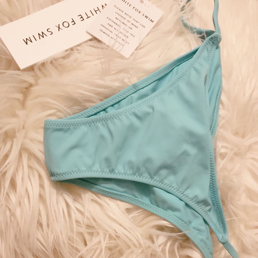 Blue bikini bottoms